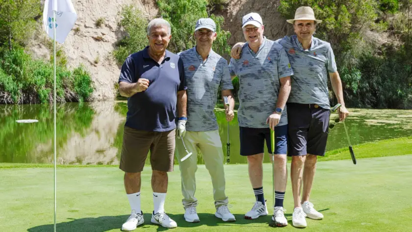 Laporta y Koeman se reconcilian en la Koeman Cup en Club de golf barcelona
